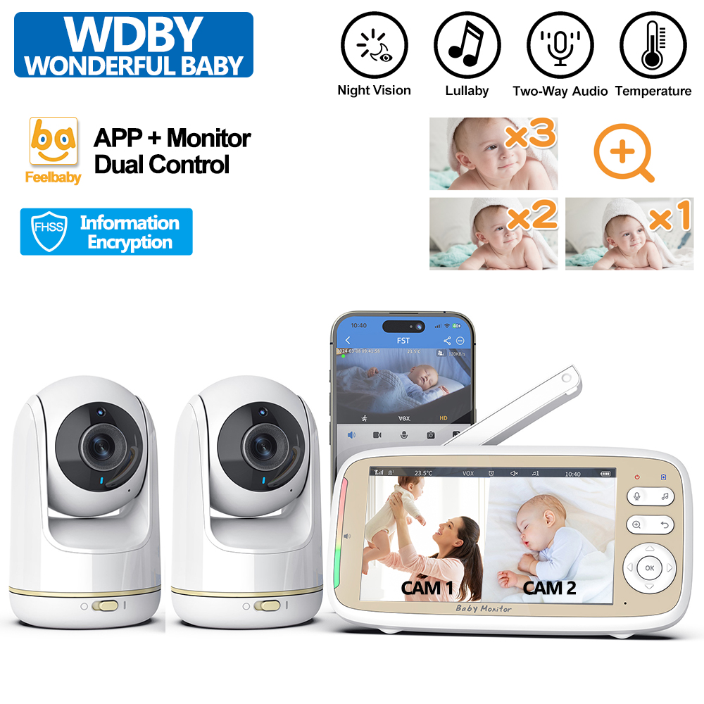Audio X Music - VB803 PRO Babyfoon, met 2st Zoom