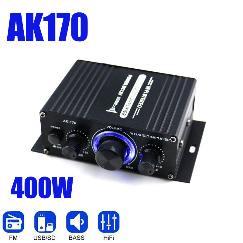 Audio Music Generator - AK170 Mini Digitale Power Audio Autoversterker