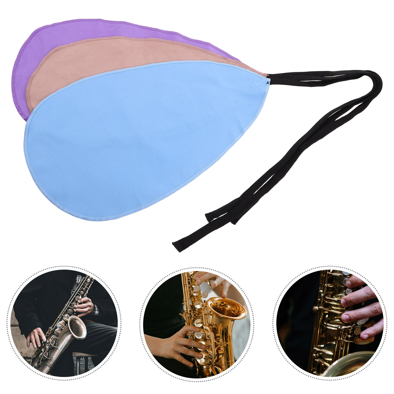 Clarinet Care Kit - 3 stuks zachte vezelreinigingsdoekjes voor saxofoon