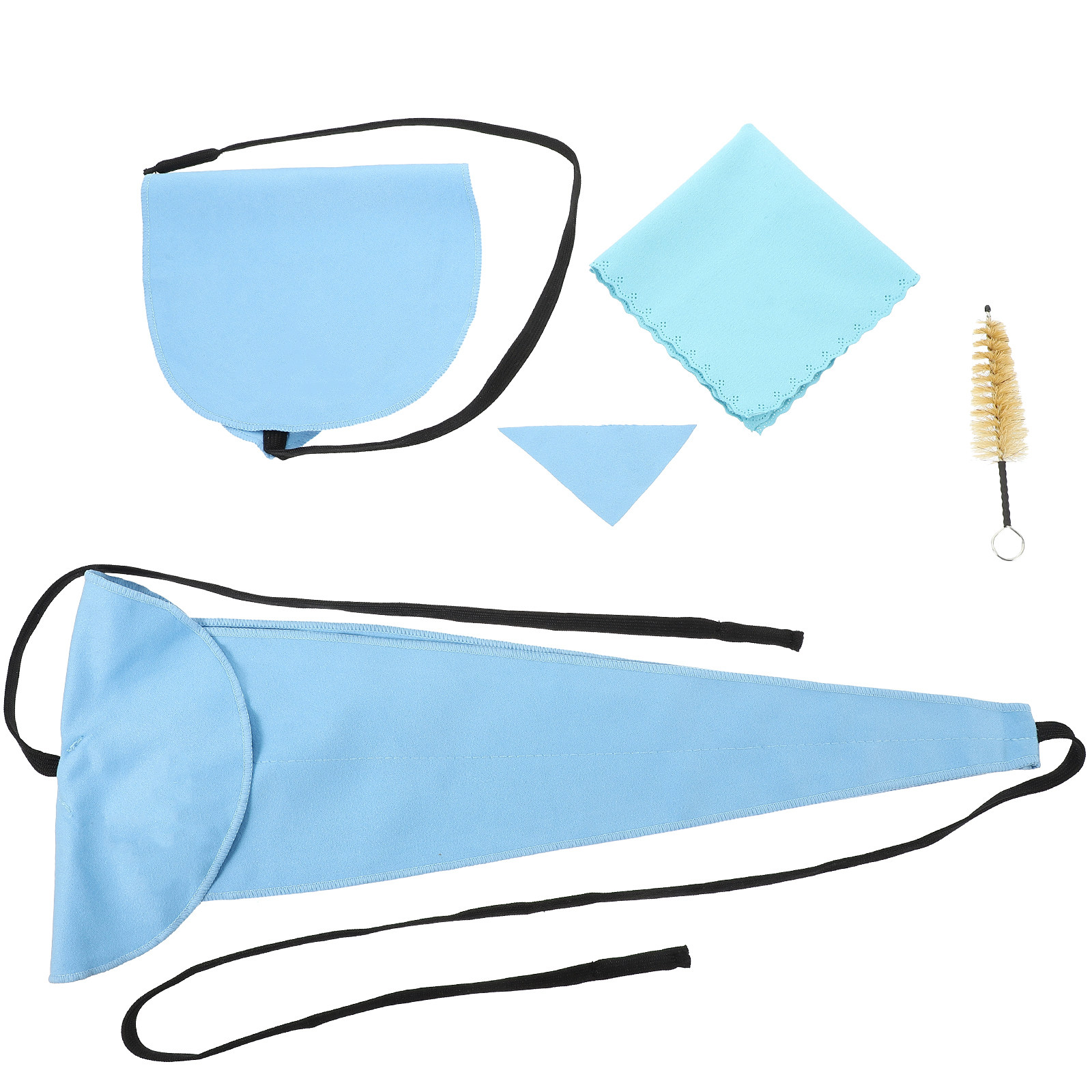 Clarinet Care Kit - Saxofoon Reinigingssets Blauw Kunstmatig Chamois Absorberend