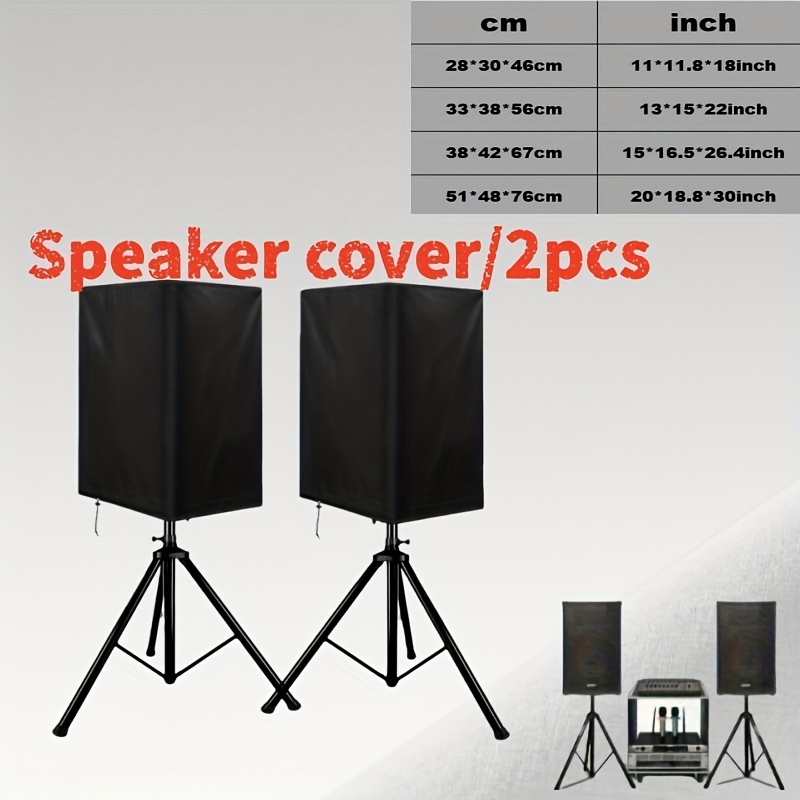 Audio Music Only - 2 stuks luidsprekerhoezen, geschikt voor audiobescherming