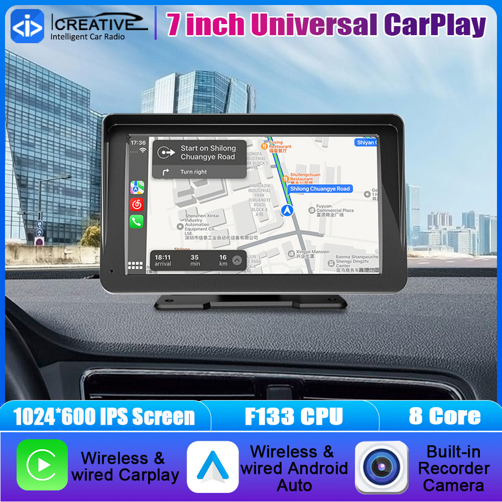 Audio Music Only - 7 inch draadloze CarPlay & Android
