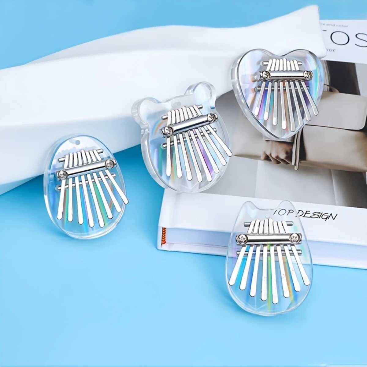 Kalimba Thumb Piano - Miwayer 8 Toetsen Mini Kalimba Regenboog