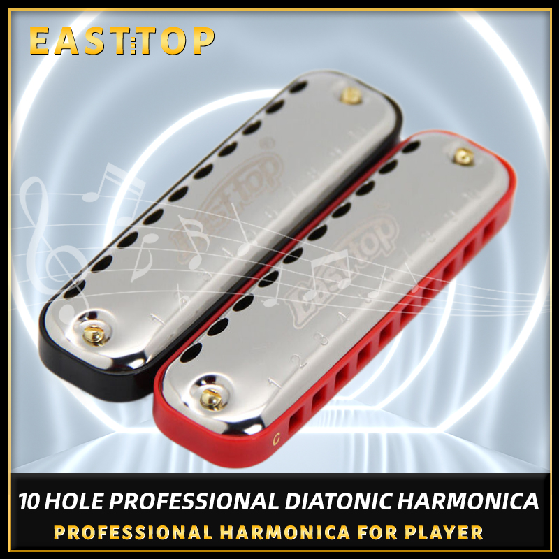 Harmonica 10 Hole - Easttop Harmonica Blues Harp Sleutel Van