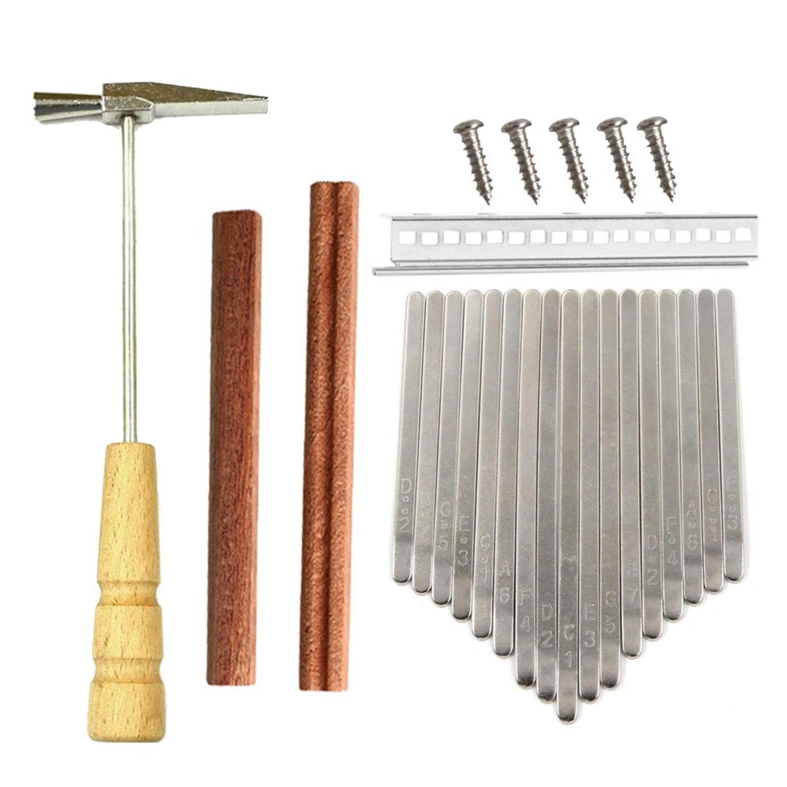 Kalimba Thumb Piano - DIY Kalimba Duimpiano 17 Toetsen Zilveren