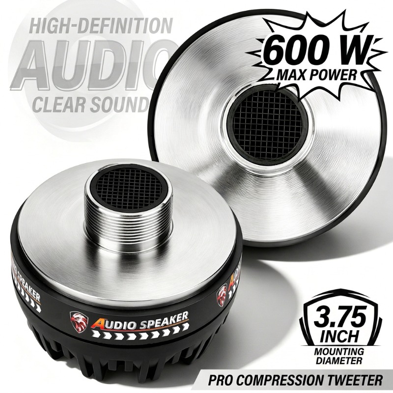 Audio Music Generator - 2 stuks 3,75 inch titanium tweeter
