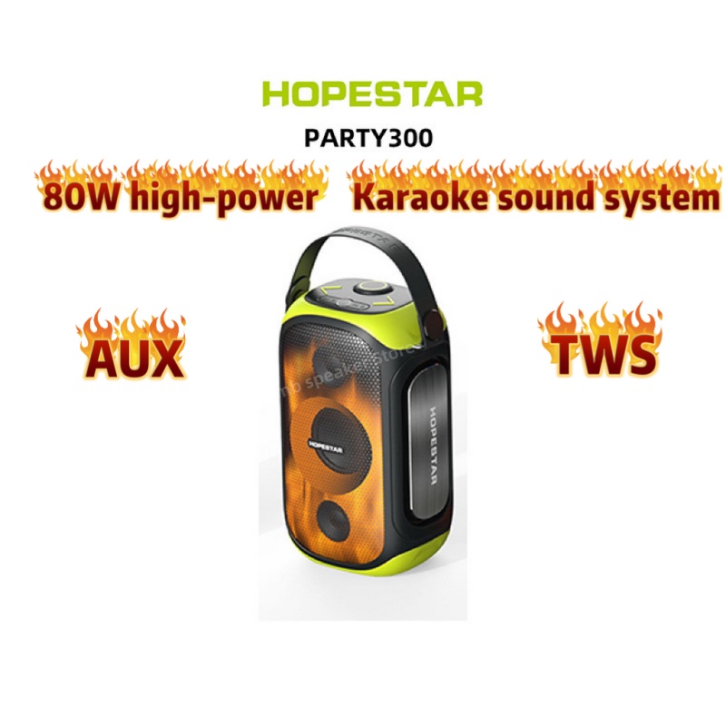 Audio X Music - HOPESTAR PARTY 300 80W krachtige draagbare