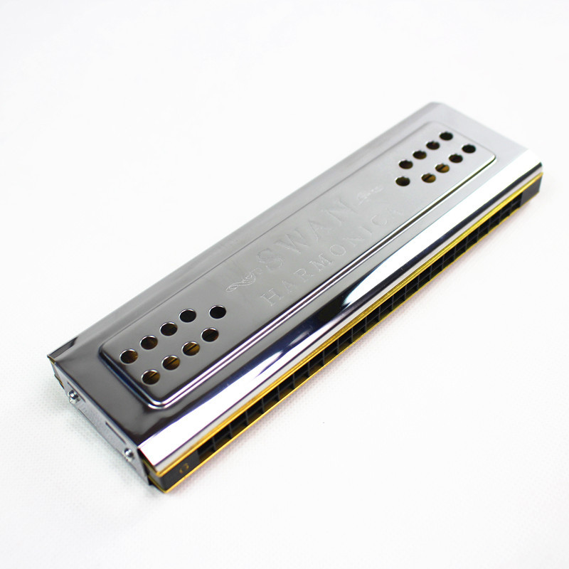 Harmonica 10 Hole - Beide Zijden Swan Harmonica Tremolo C