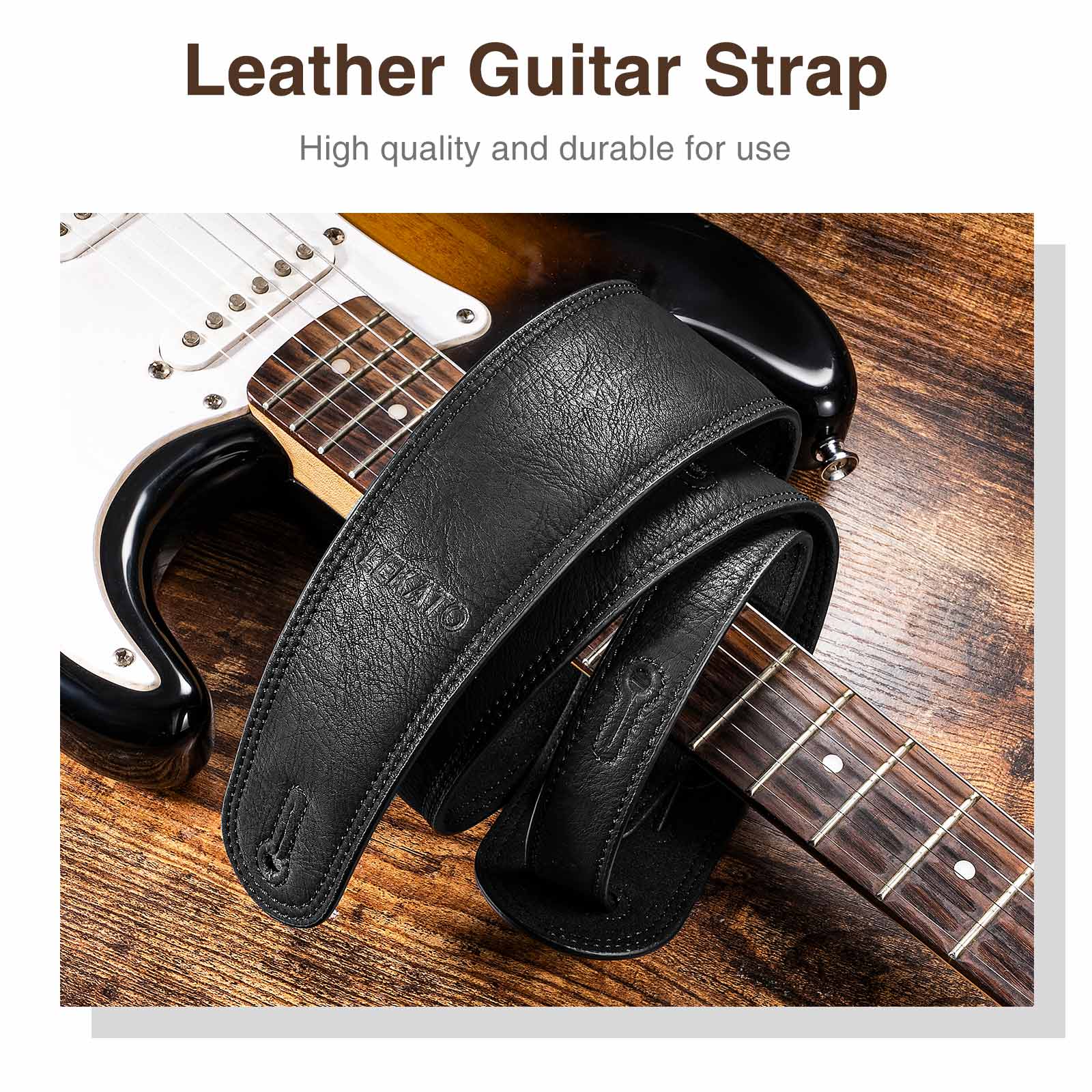 Lekato Artisan lederen basriem - Guitar Strap Padded recensie en prijs
