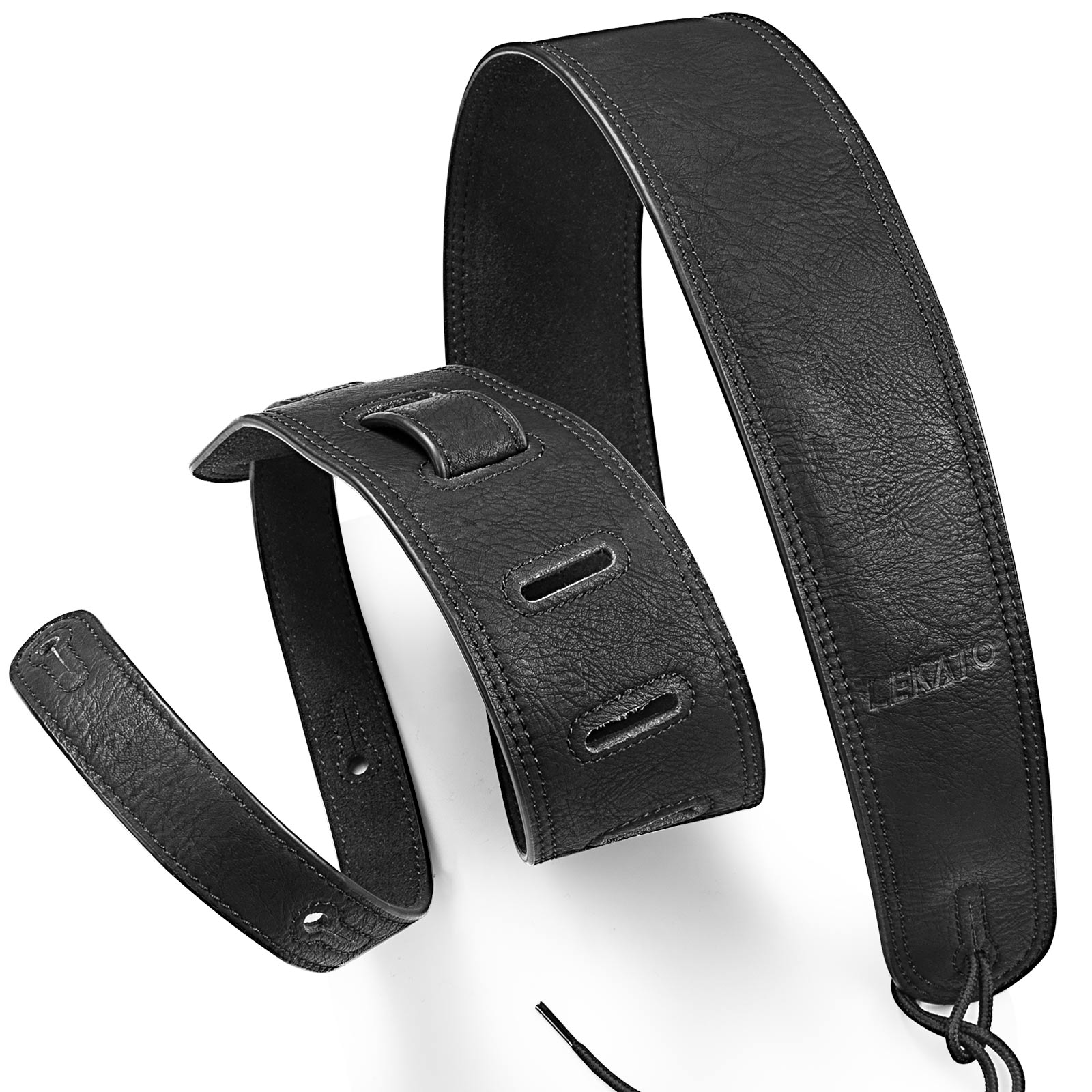 Lekato Artisan lederen basriem - Guitar Strap Padded recensie en prijs