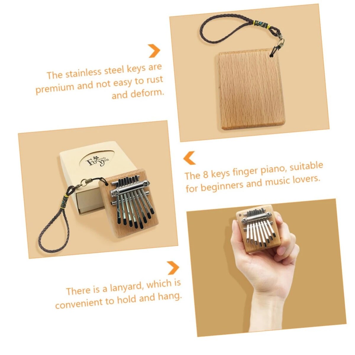 Miwayer Mini Kalimba 8 Toets D - Kalimba Thumb Piano recensie en prijs