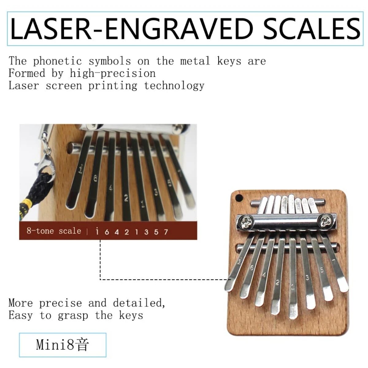 Miwayer Mini Kalimba 8 Toets D - Kalimba Thumb Piano recensie en prijs