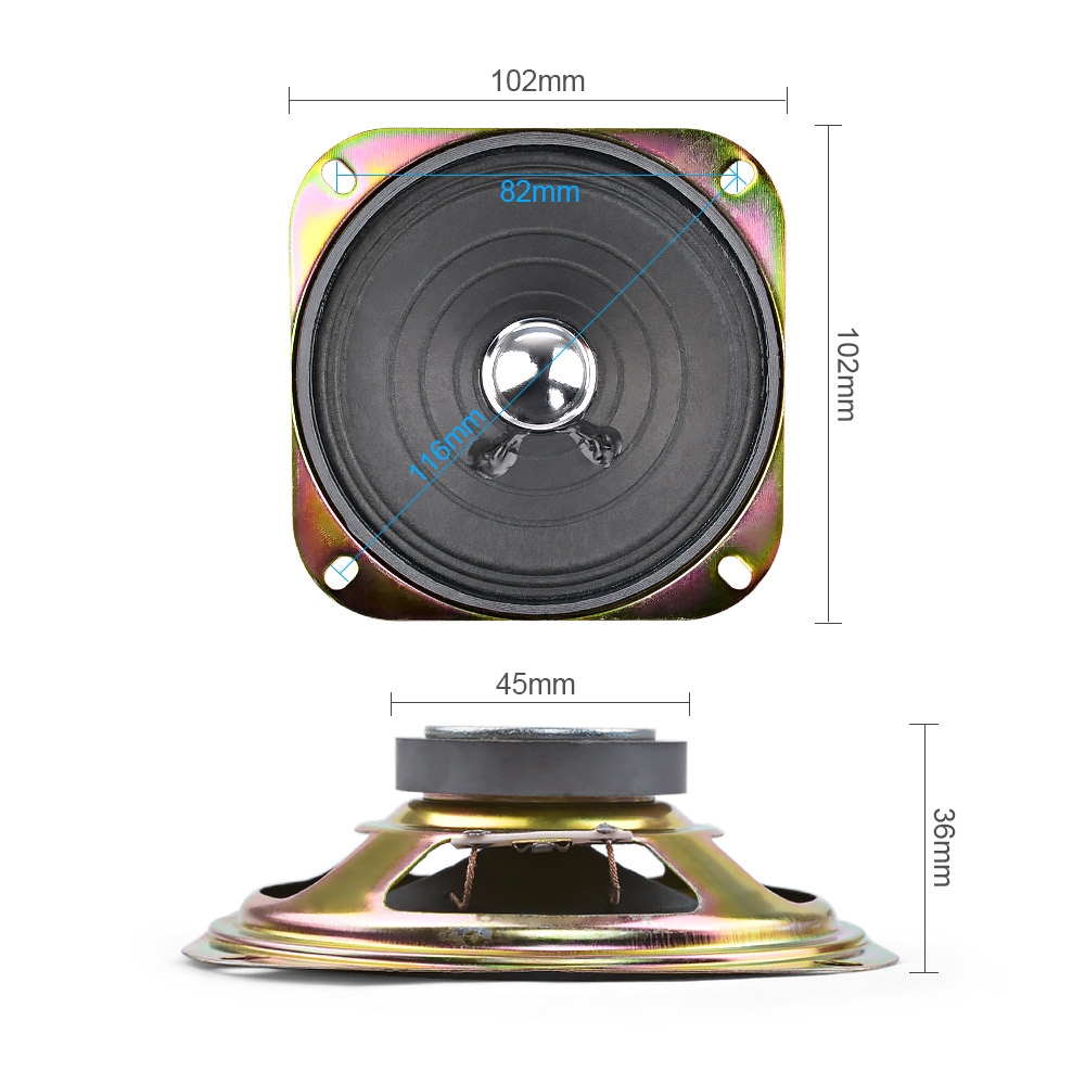 AIYIMA 2 Stuks 4 Inch Draagbar - Audio Music Generator recensie en prijs