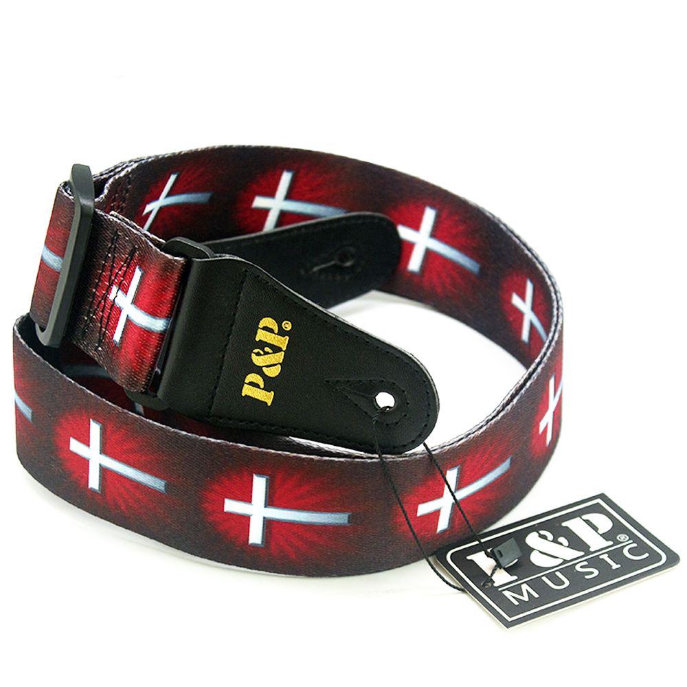 Gitaarband Kruis Van Christ Pa - Guitar Strap Padded recensie en prijs