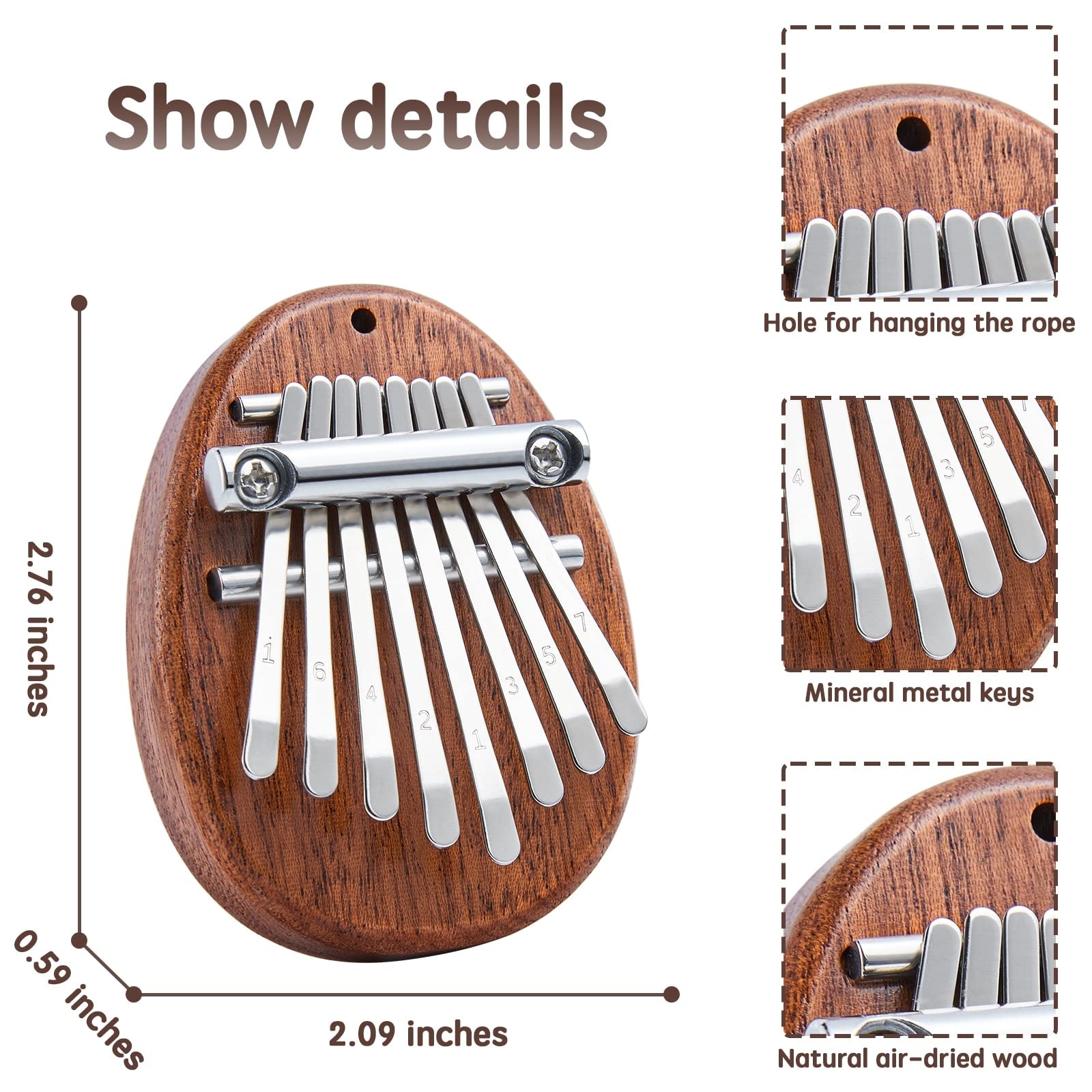 Mini Kalimba 8 Key Thumb Piano - Kalimba Thumb Piano recensie en prijs