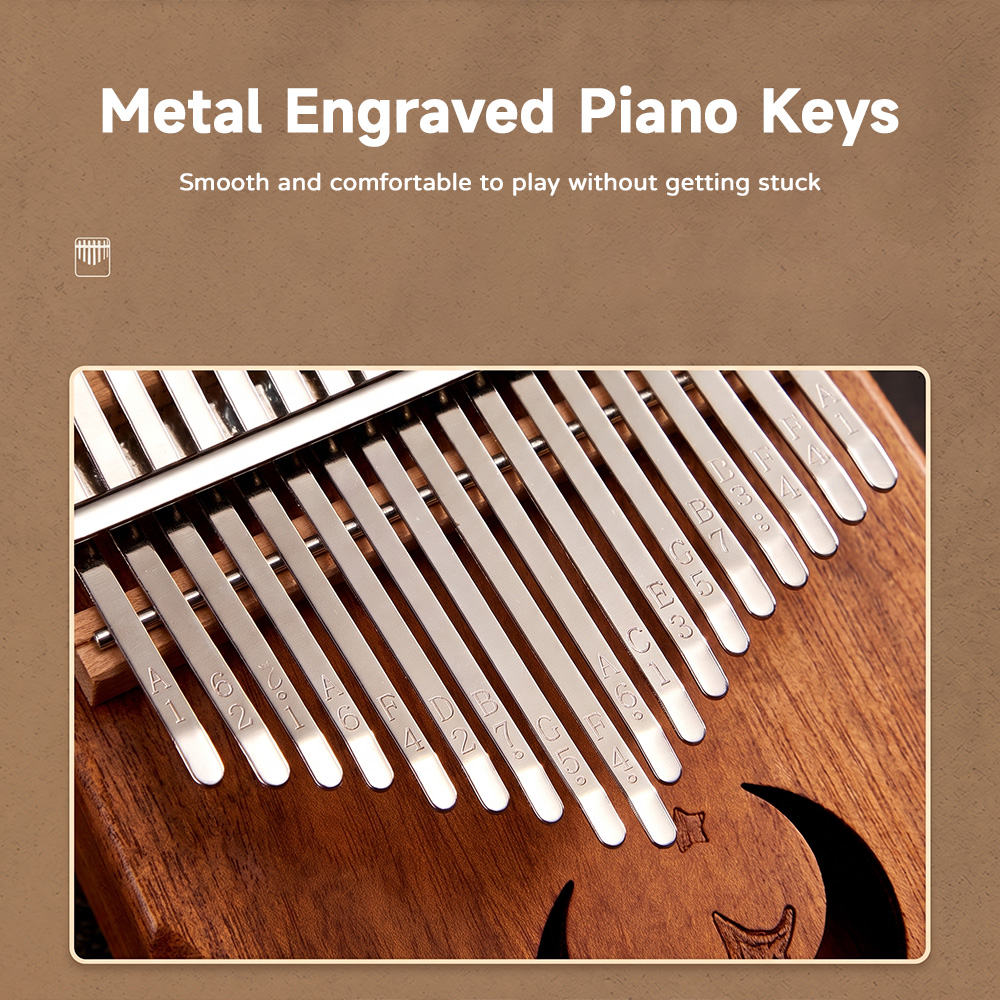 21-toetsen Mahonie Kalimba Dui - Kalimba Thumb Piano recensie en prijs