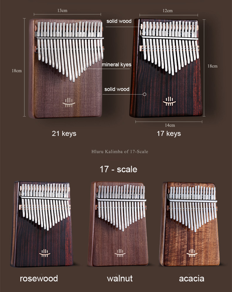 Hluru Kalimba 17 Toetsen Met G - Kalimba Thumb Piano recensie en prijs
