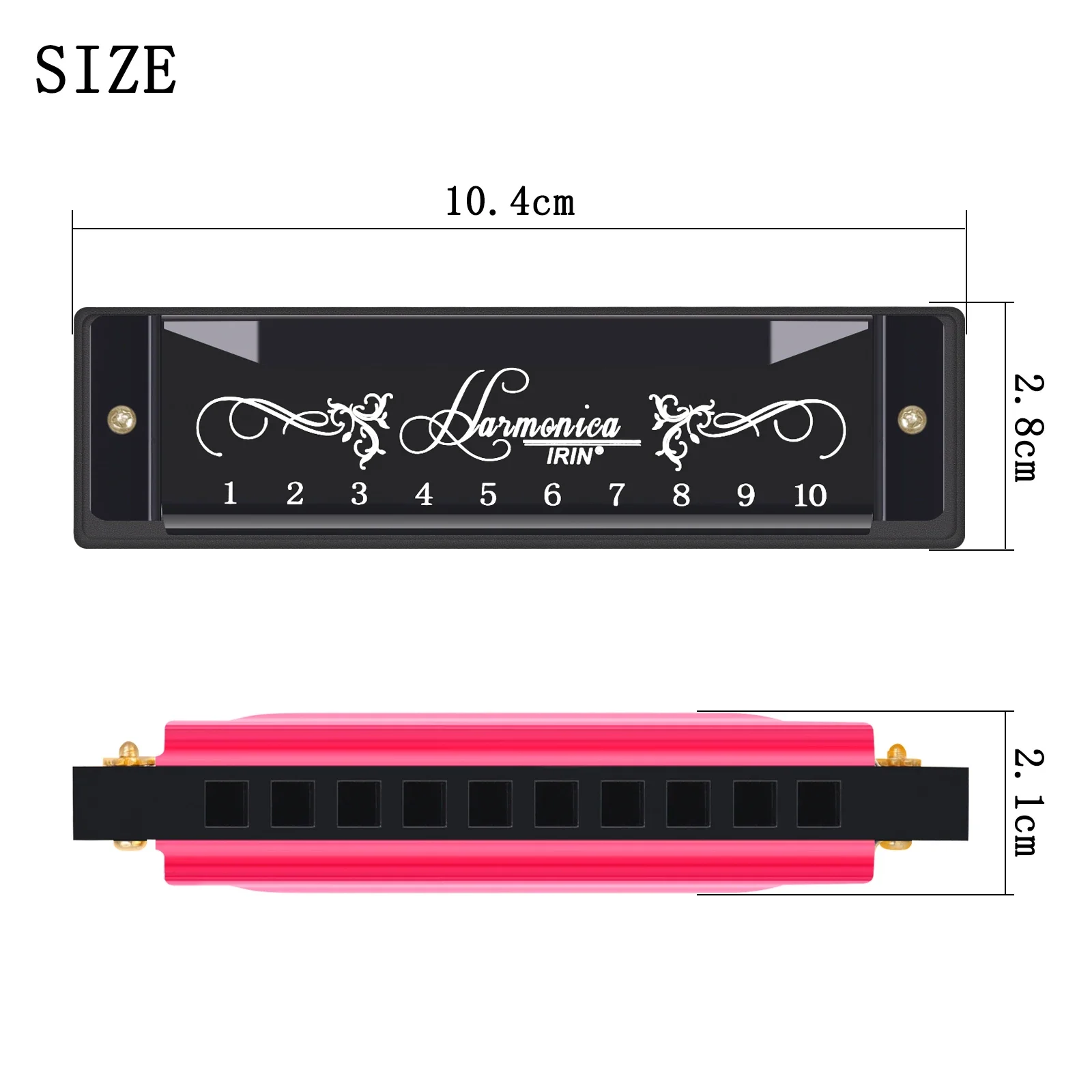 IRIN 10-gaats 20-tone mondharm - Harmonica 10 Hole recensie en prijs