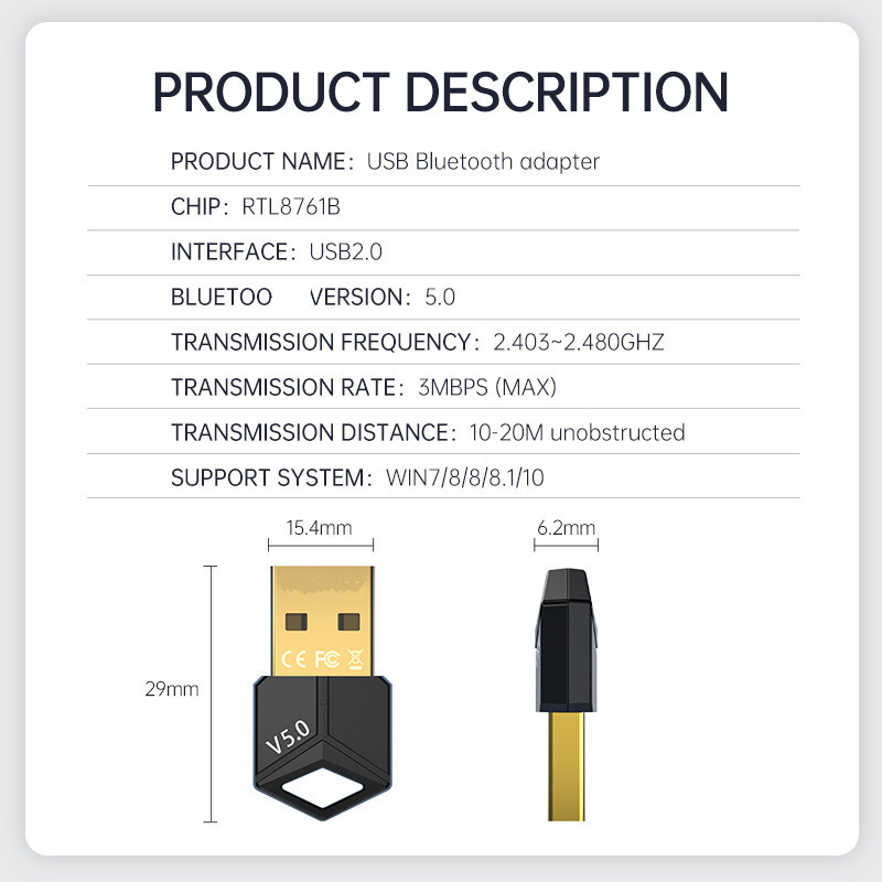 USB Bluetooth Adapter 5.0 Audi - Audio Music File recensie en prijs