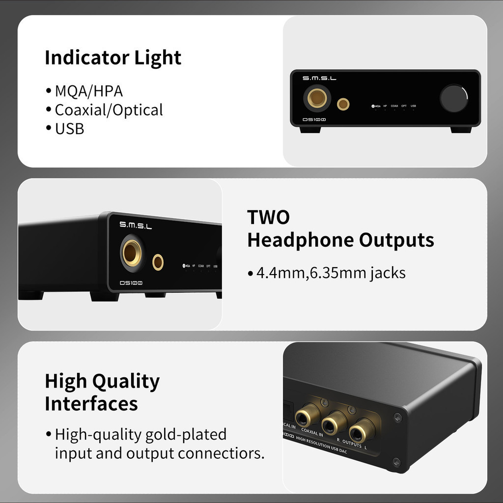 SMSL DS100 MQA MQA-CD Audio De - Portable Amplifier Mini recensie en prijs