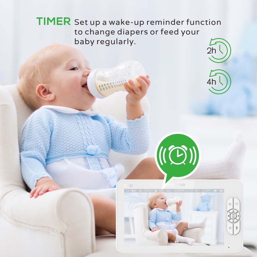 7,0 inch HD-videobabyfoon met  - Audio X Music recensie en prijs