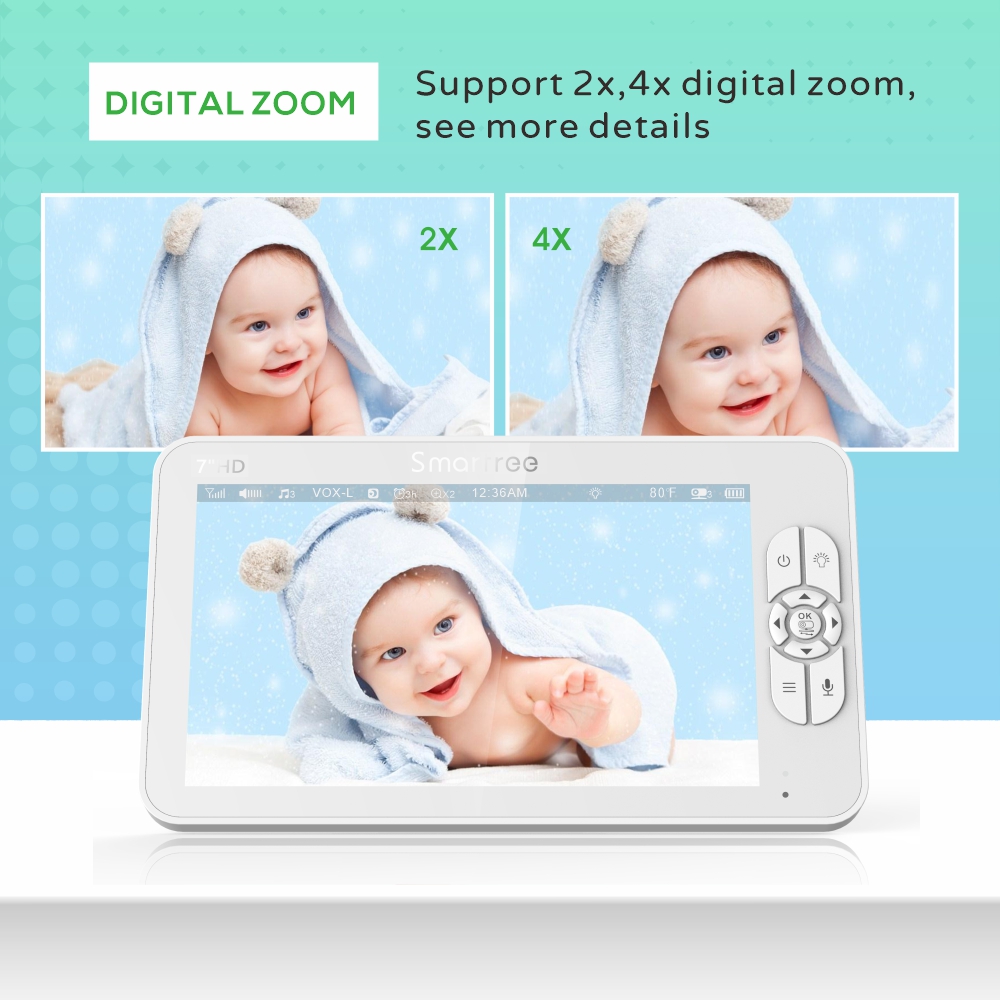 7,0 inch HD-videobabyfoon met  - Audio X Music recensie en prijs