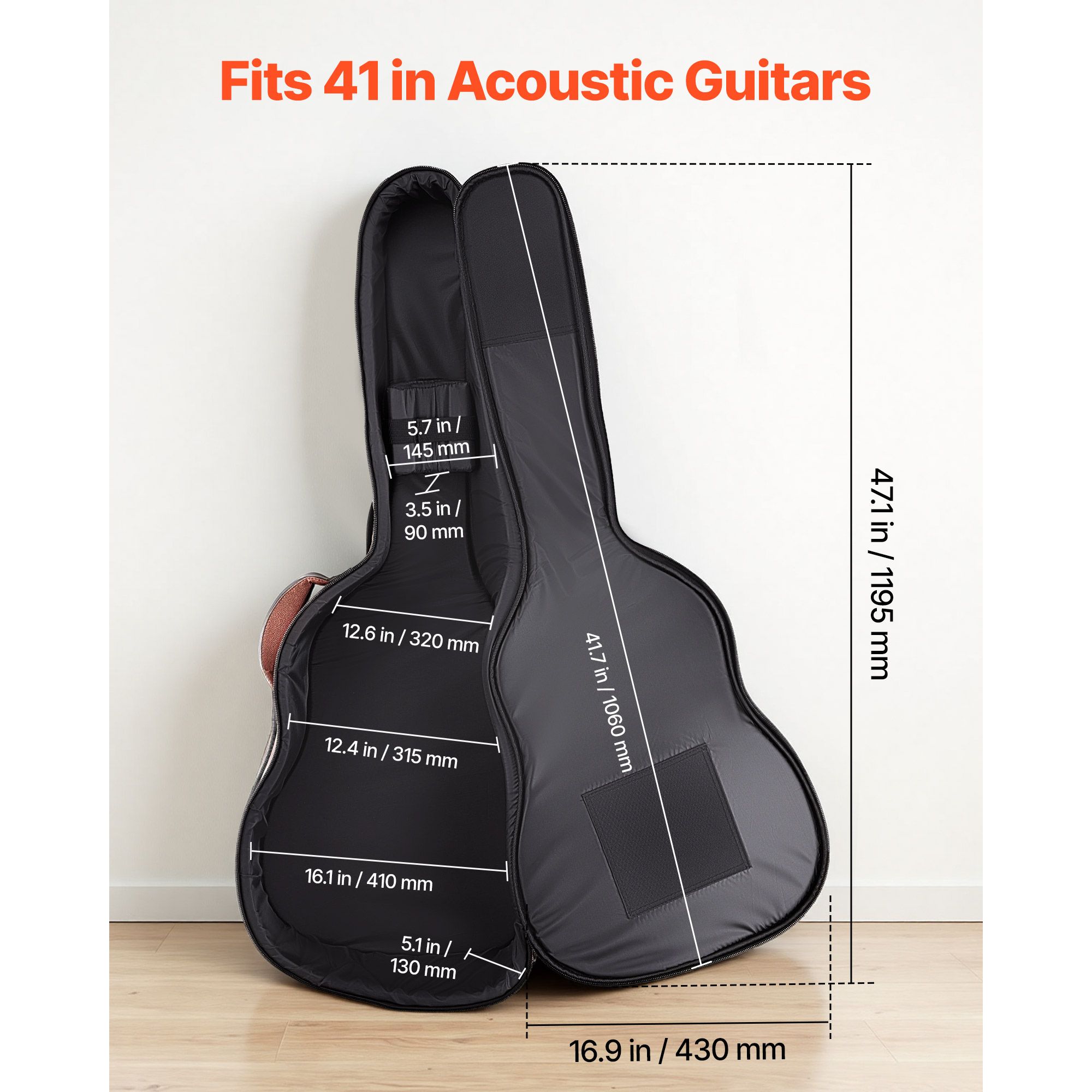 Harde koffer voor akoestische  - Guitar Strap Padded recensie en prijs