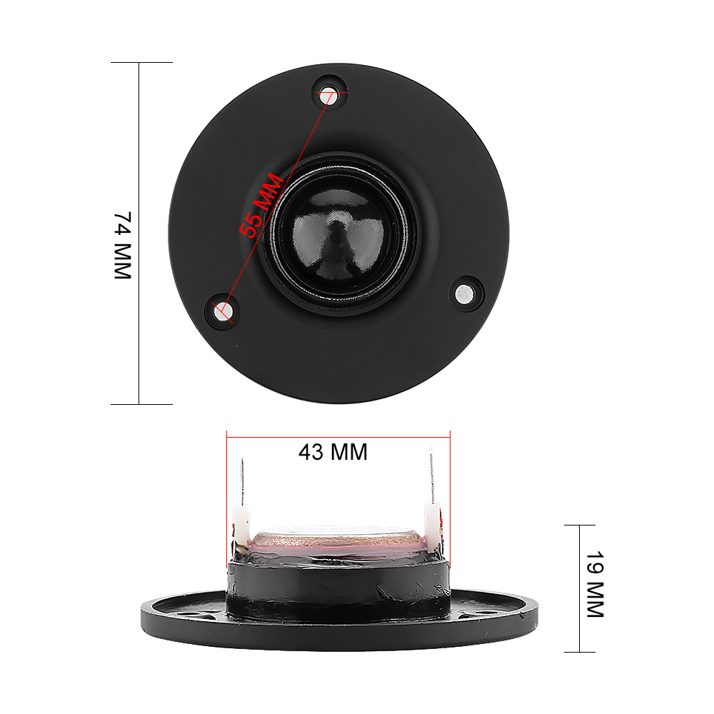 Aiyima 2 Stuks 3 Inch Tweeter  - Audio Music Generator recensie en prijs