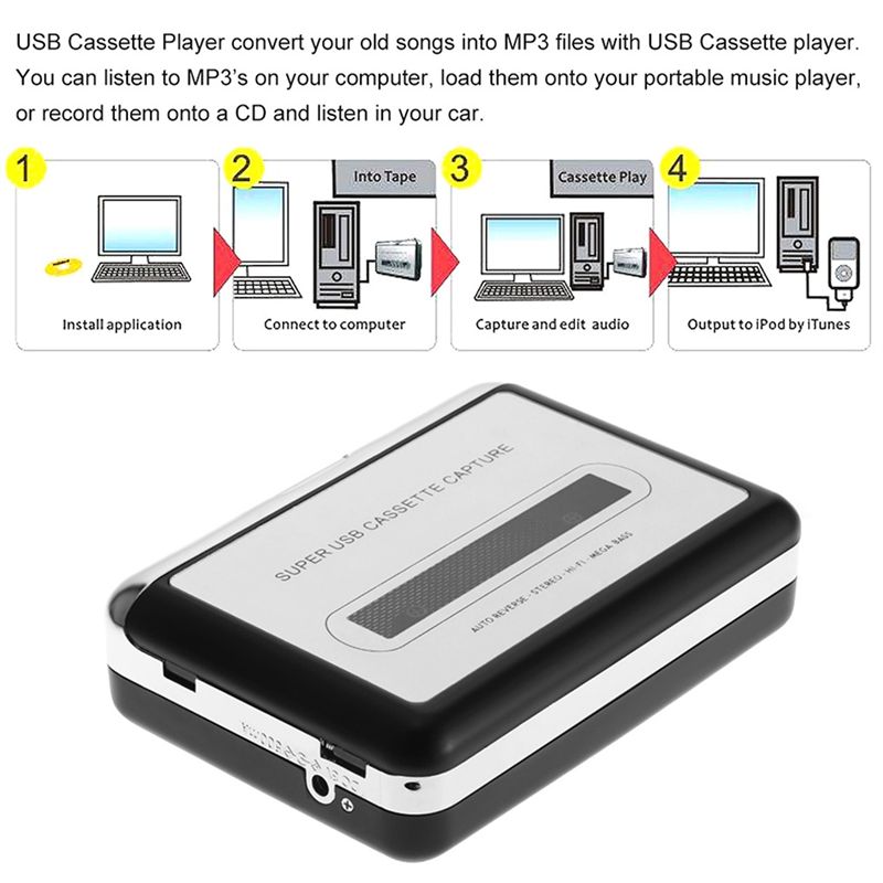 M52K-USB Cassette-speler naar  - Audio Music File recensie en prijs
