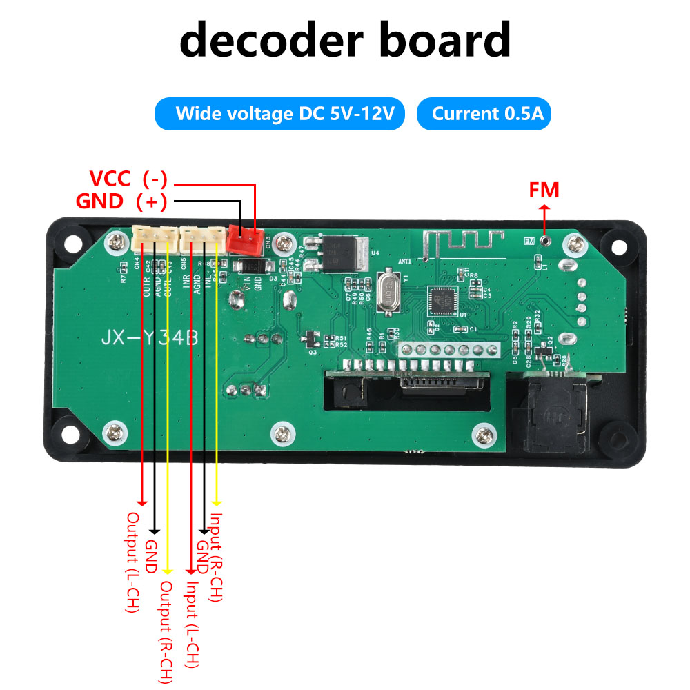 DC 5-12V MP3 Audio Decoder Mod - Audio Music Converter To Mp3 recensie en prijs