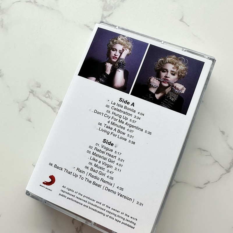 Europese Amerikaanse popcasset - Audio Music Lyrics recensie en prijs